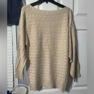 Bought from Temu. Thin Khaki colored sweater brand new. Couldn’t fit.